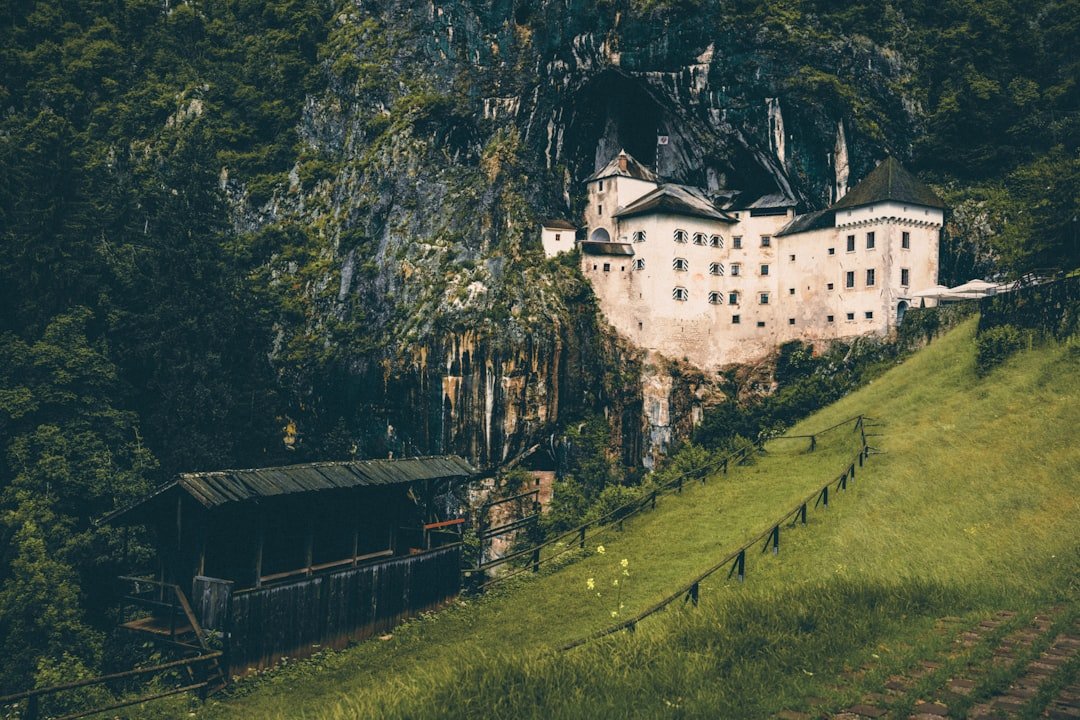 Predjama Castle built into cliff