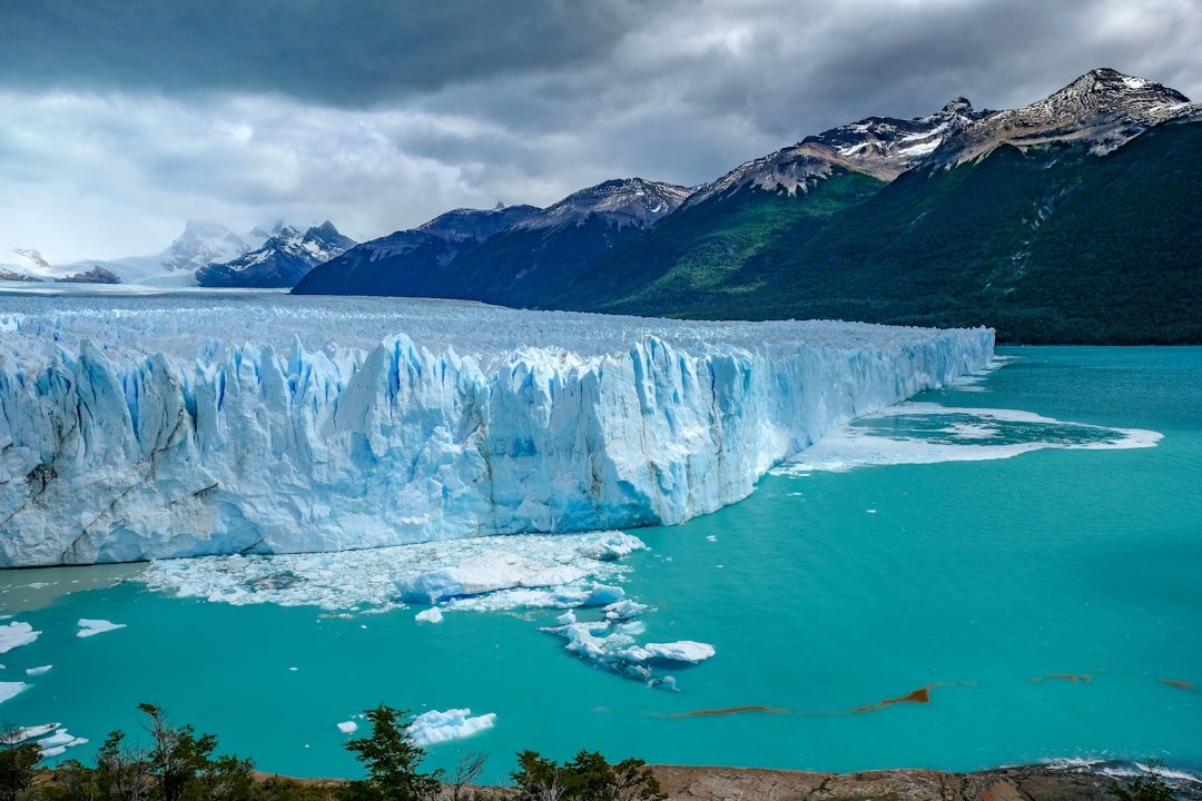 Blue Perito Moreno glacier ice