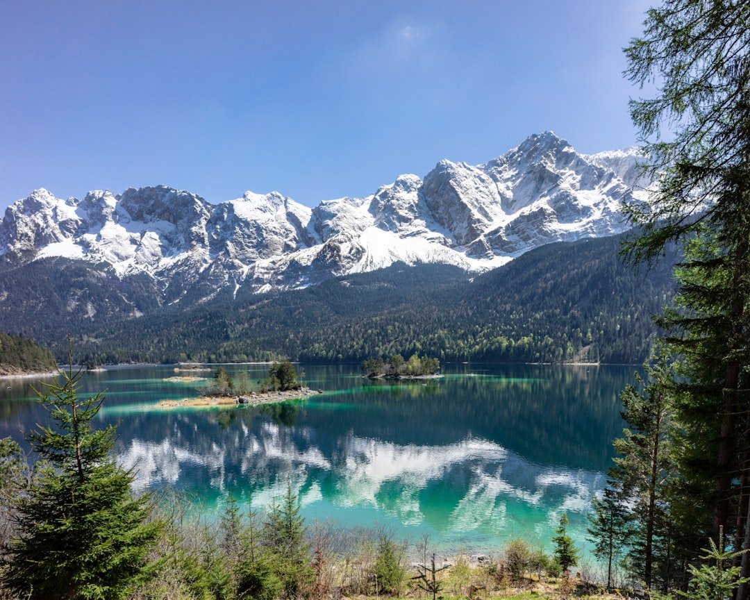 Eibsee turquoise lake near Zugspitze