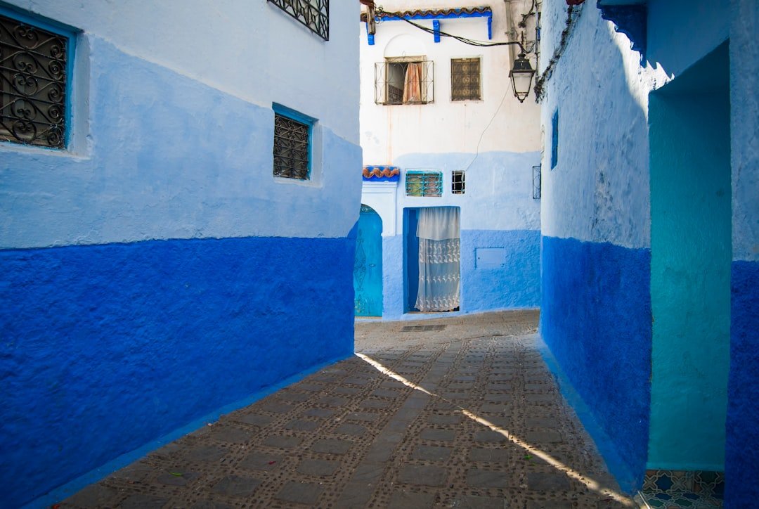 Chefchaouen blue washed medina alleys
