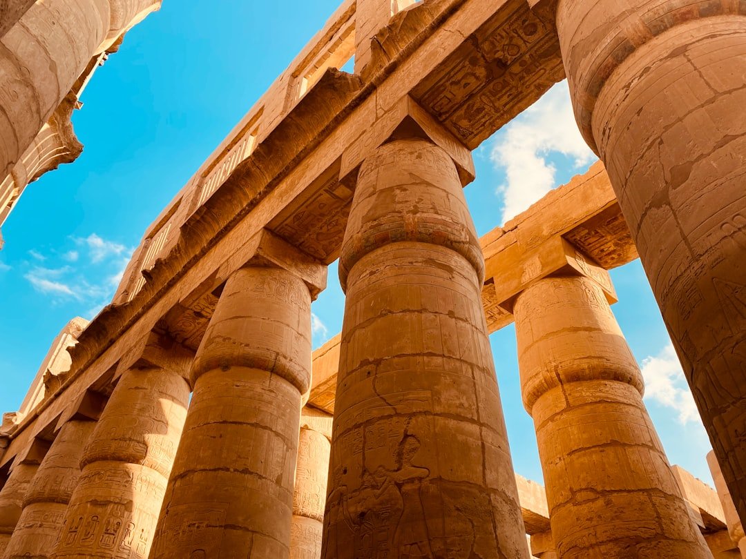 Karnak Temple hypostyle hall with columns
