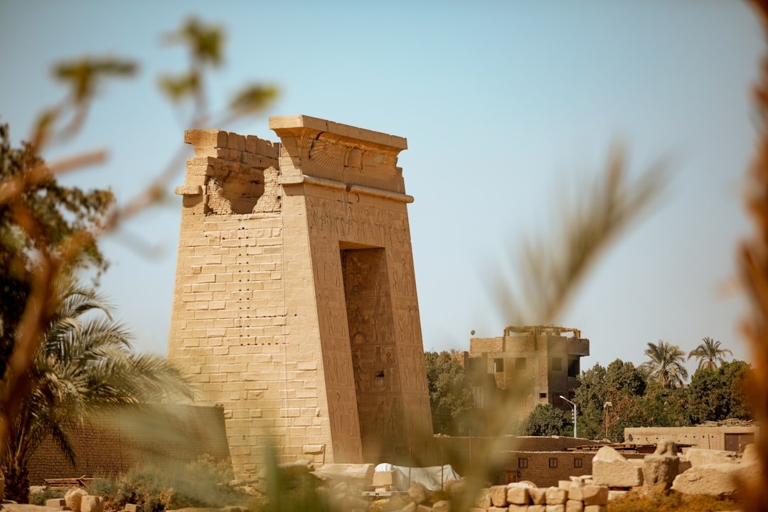 Karnak Temple hypostyle hall columns at Luxor