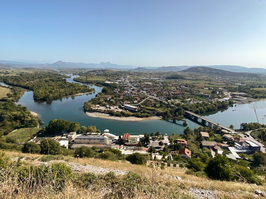 Panoramic view of big wave beach