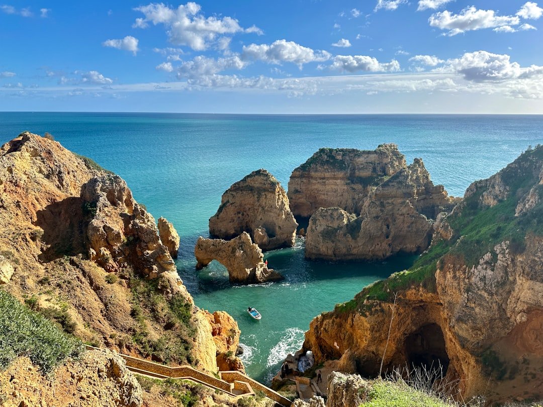 Ponta da Piedade stacked cliffs and sea arches