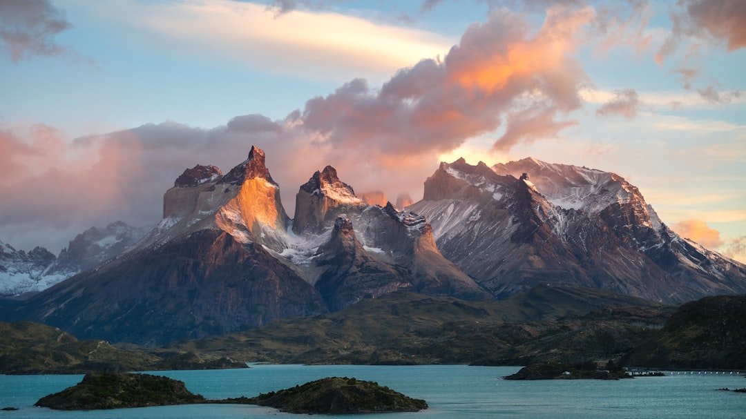 Jagged granite towers and turquoise lake