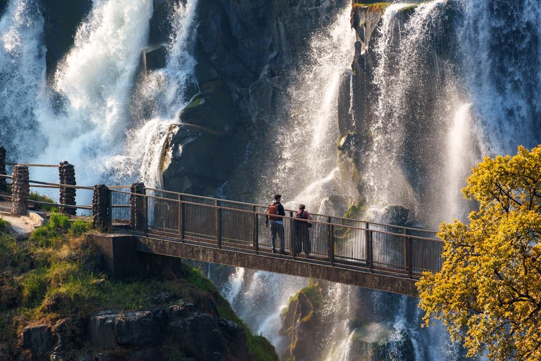 Dramatic cascades at Iguazu Falls border