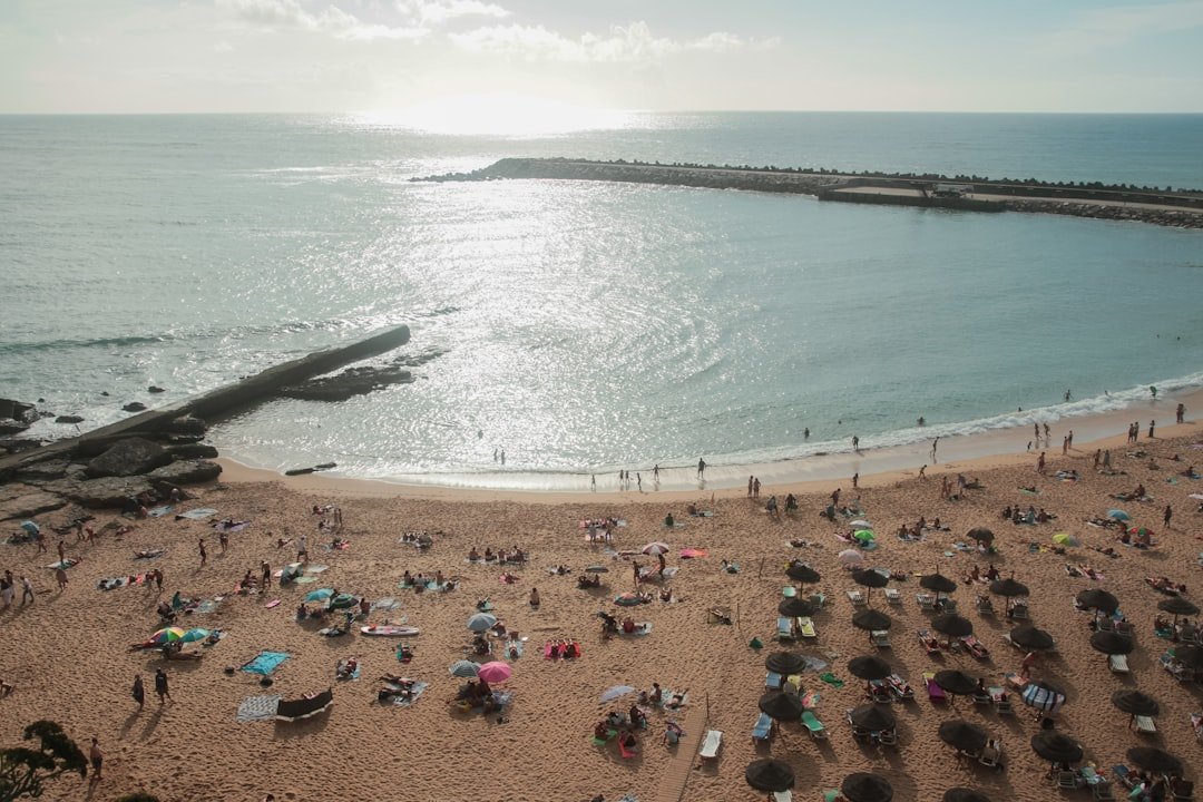 Surf town cliffs and boats