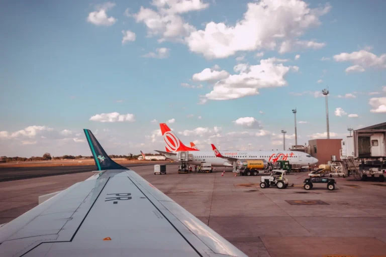 Air travel scene