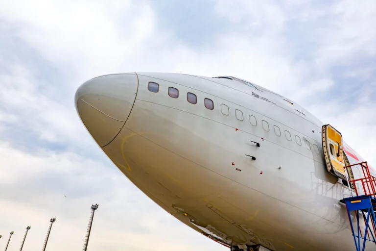 Air travel scene