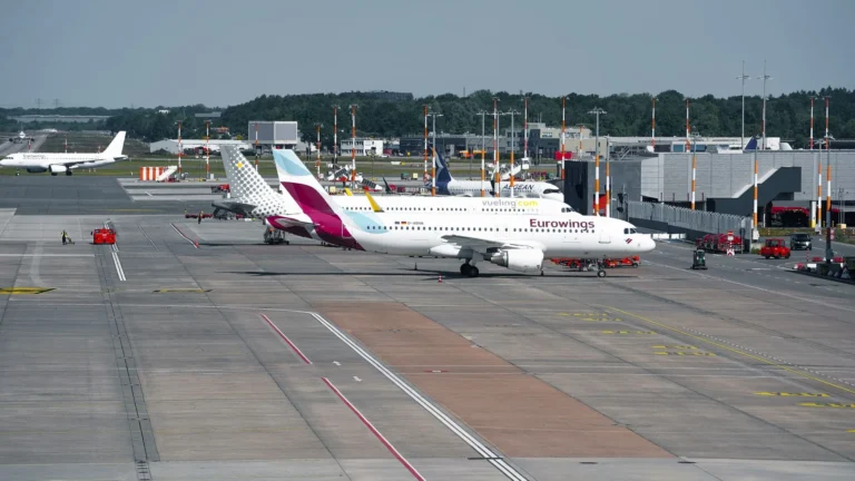 Air travel scene