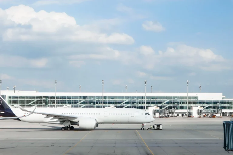 Air travel scene