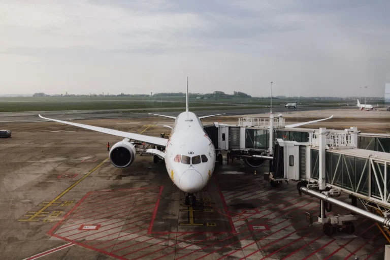 Air travel scene