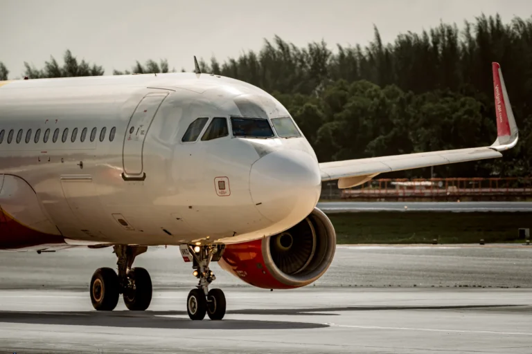 Air travel scene