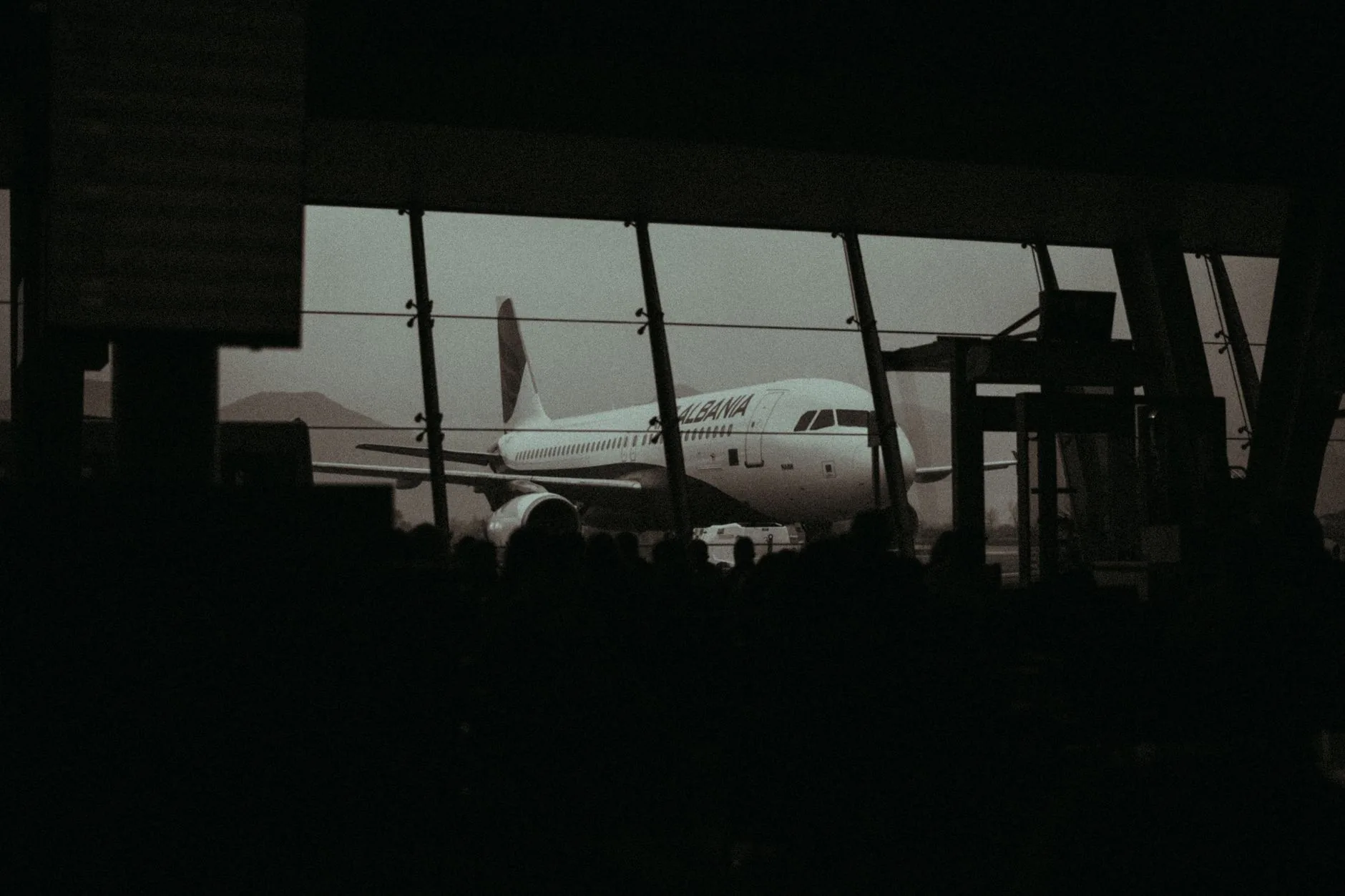 Air travel scene