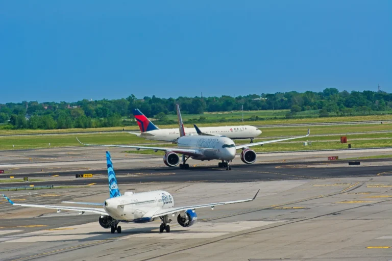 Air travel scene
