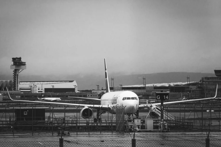 Air travel scene
