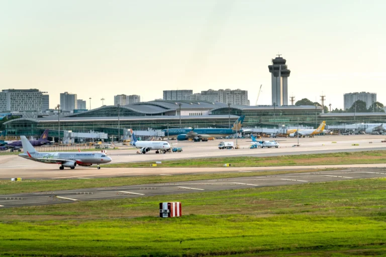Air travel scene